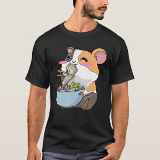 Camiseta Guiné Pig Ramen Noodles Kawaii