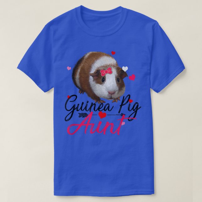 Camiseta Guiné Pig Tia Costume Shirt Mulheres Guiné Pig Lov (Frente do Design)