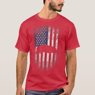 Camiseta Guiné Pig USA American Flag 4 de julho