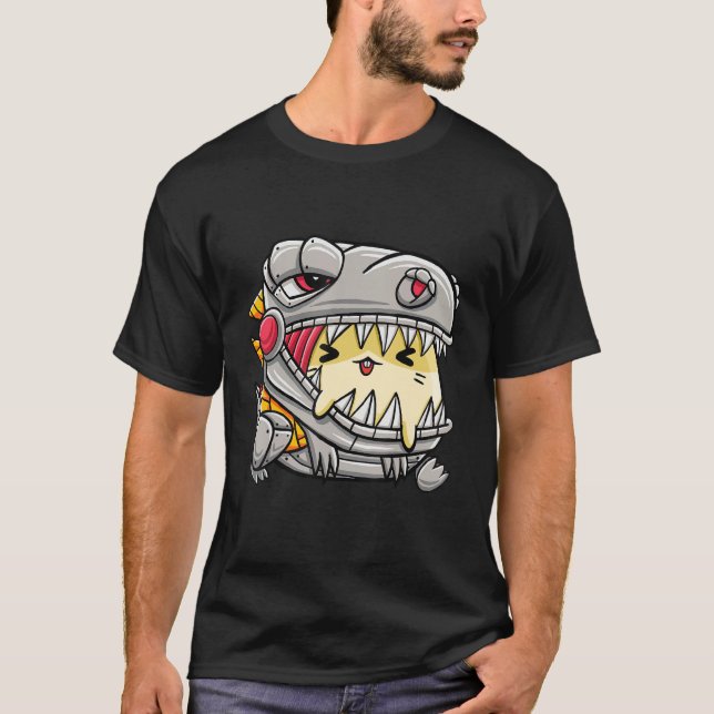Camiseta Guiné Pig Vestindo Ouro Rex Dinossaur Ou Sírio (Frente)