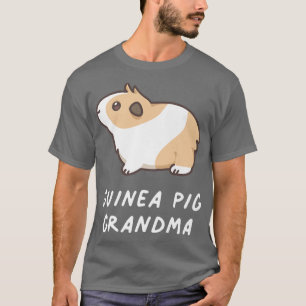 Camiseta Guiné Pig Vovó Cute Rodent Pet Kawaii Aestheti