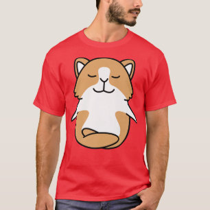 Camiseta Guiné Pig Yoga Funny Furry Pet Zen Mediteza Rela