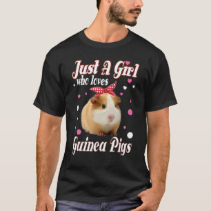 Camiseta Guiné Pigs Apenas Uma Menina Que Ama