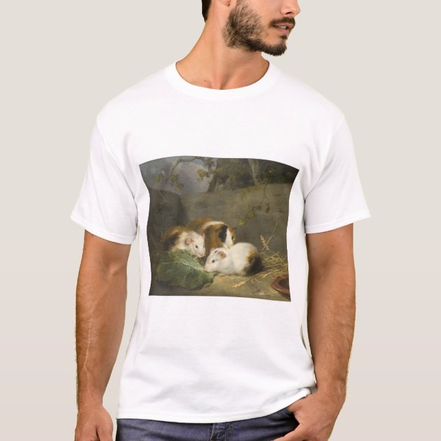 Camiseta Guiné Pigs (por George Morland) (Frente)