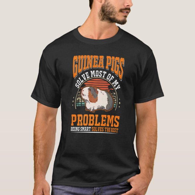 Camiseta Guiné Pigs resolve a maioria dos meus problemas Gu (Frente)