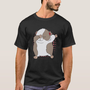 Camiseta Guiné-Porco Cubo Dabbing Furry Little Animal Guiné