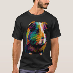 Camiseta Guiné Porco Mãe Pai Engraçado Piggy Lover Chew Cag
