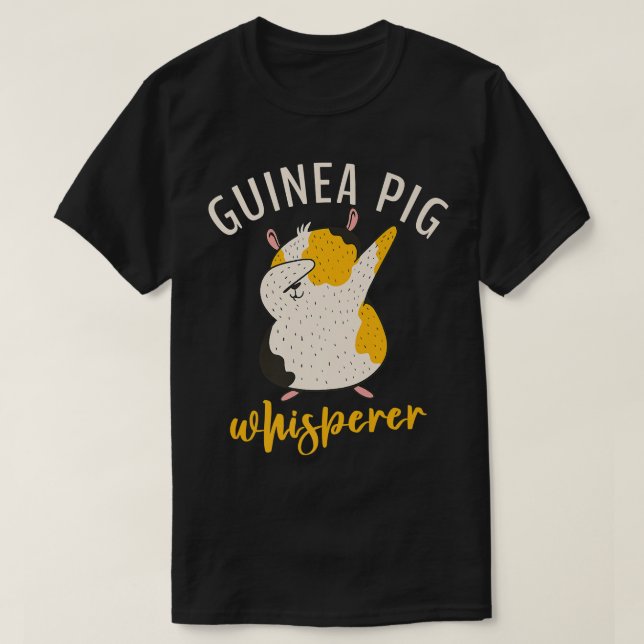 Camiseta Guiné-Porco-Suspiro Cute-Guiné Prêmio de Suíno (Frente do Design)
