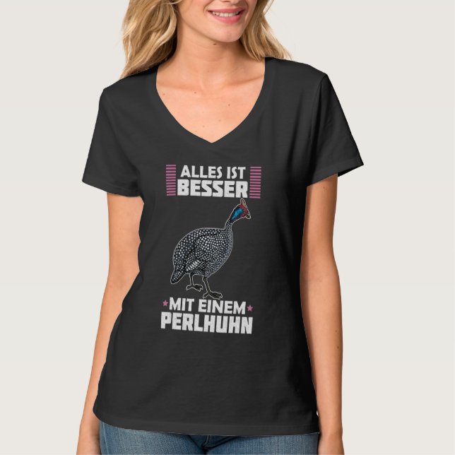 Camiseta Guinea Fowl Chicken  Breeder Poultry Saying 13 (Frente)