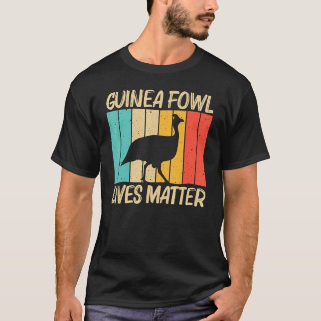 Camiseta Guinea Fowl For Men Women Guinea Hen Poultry (Frente)