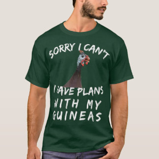 Camiseta Guinea Hen Gift Poultry Farm Country Funny Sorry I