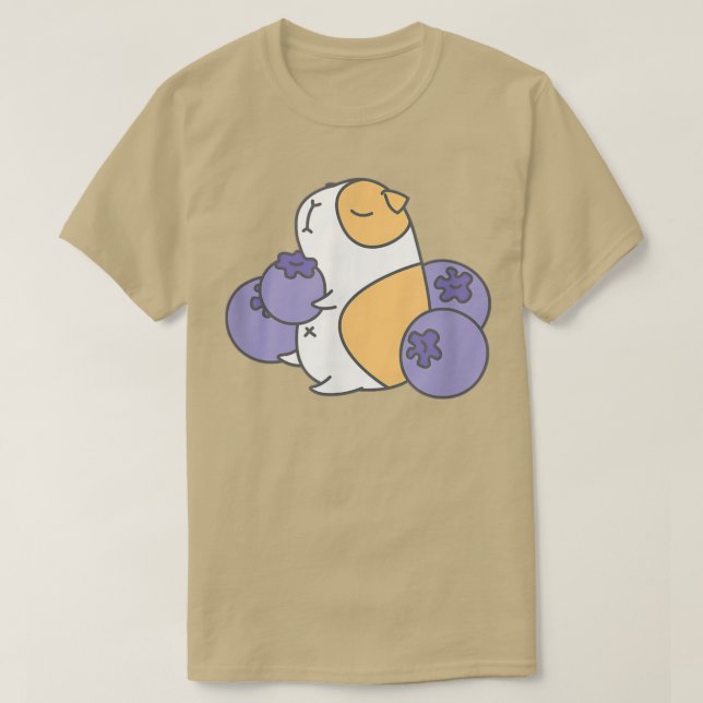 Camiseta Guinea pig and blueberry  (Frente do Design)