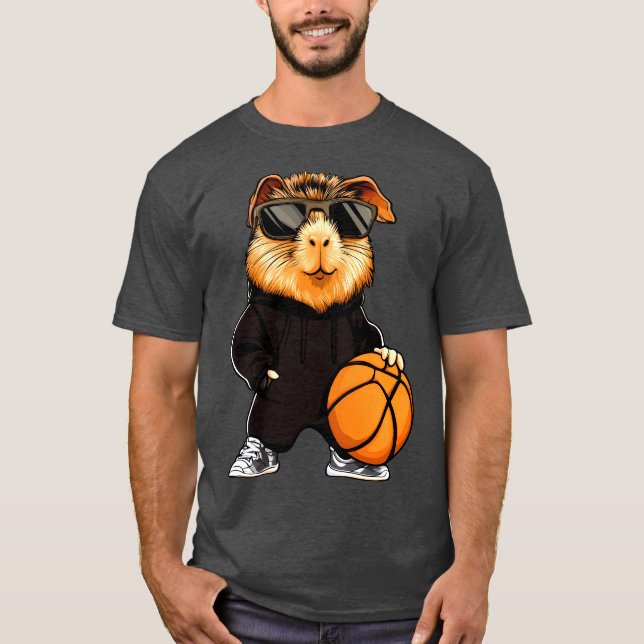 Camiseta Guinea pig basketball T-Shirt (Frente)