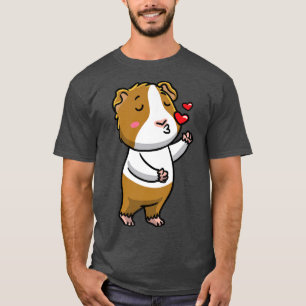 Camiseta Guinea Pig Cavy Rodent Emoticon Kisses 