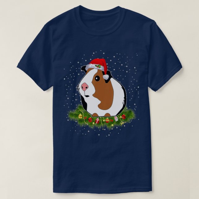 Camiseta Guinea Pig Christmas Funny Guinea Pig  (Frente do Design)