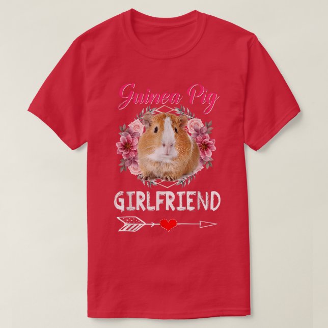Camiseta Guinea Pig Girlfriend Costume Clothing Cute Guinea (Frente do Design)