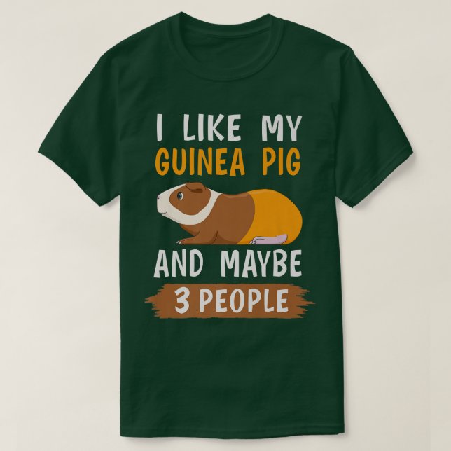 Camiseta Guinea Pig Girls Women Clothes Kids Clothing Lover (Frente do Design)