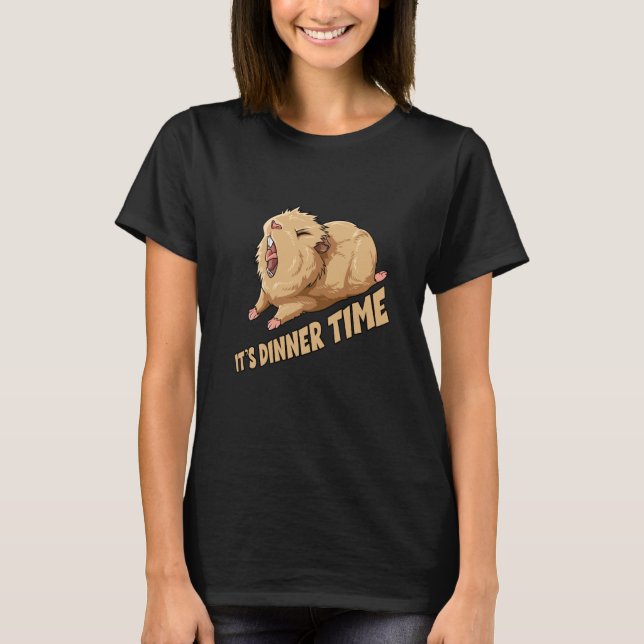Camiseta Guinea Pig It's Dinner Time for a Guinea pig (Frente)