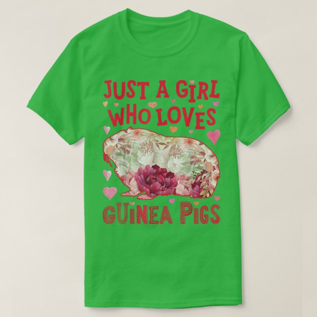 Camiseta Guinea Pig Just A Girl Who Loves Guinea Pigs Roden (Frente do Design)