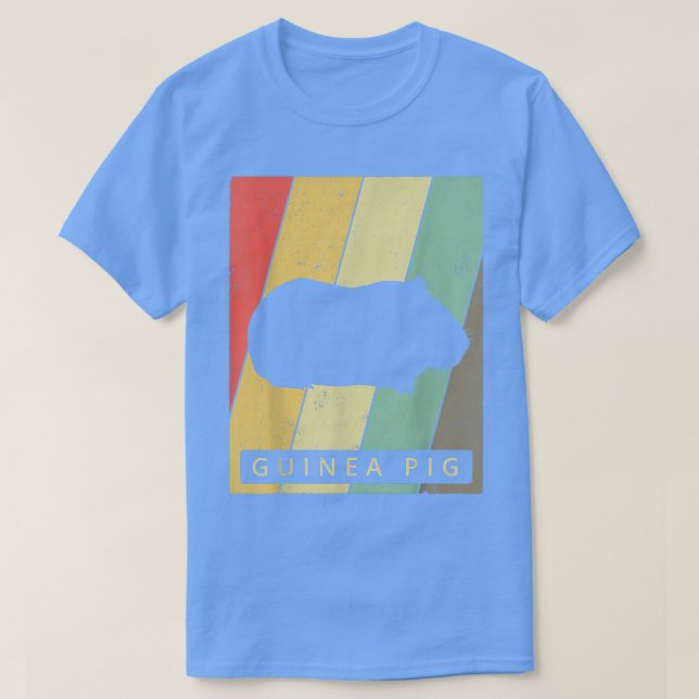 Camiseta Guinea Pig Lover Vintage Retro Animal 2208  (Frente do Design)