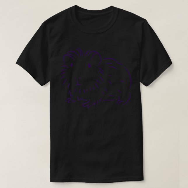 Camiseta Guinea Pig Minimal Drawing  (Frente do Design)