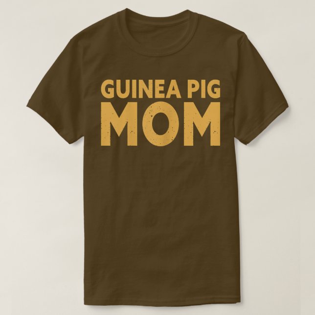 Camiseta Guinea Pig Mom 489 (Frente do Design)