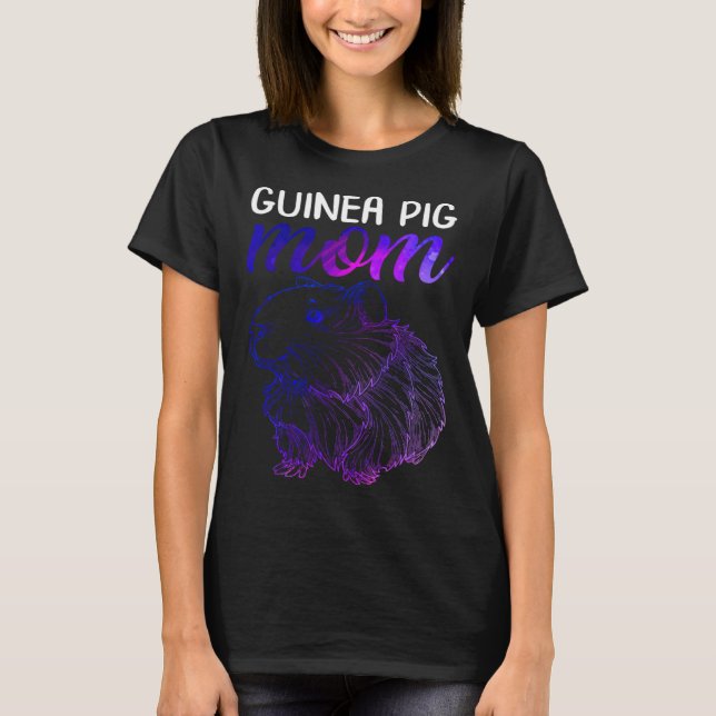 Camiseta Guinea Pig Mom Cute Furry Potato Cavy Guinea Mom M (Frente)