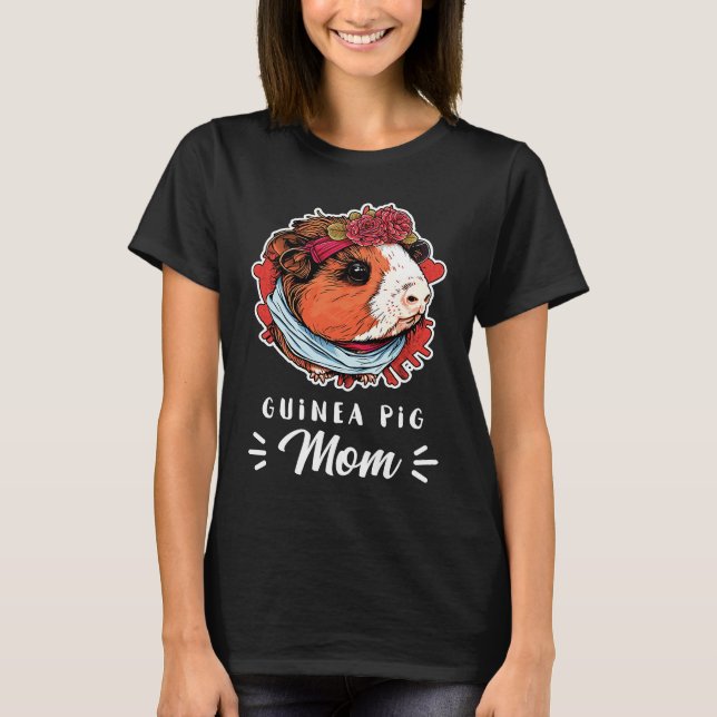 Camiseta Guinea Pig Mom Outfit for Guinea Piggies Girl   3 (Frente)