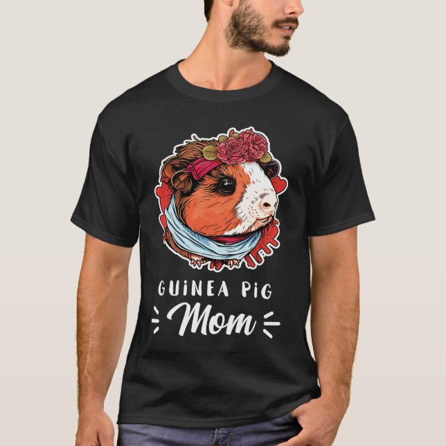 Camiseta Guinea Pig Mom Outfit for Guinea Piggies Girl   3 (Frente)