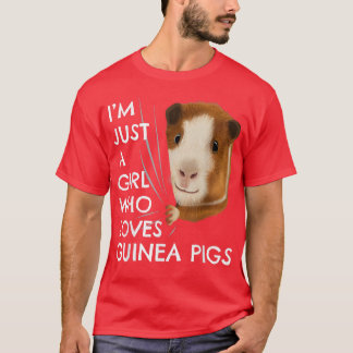 Camiseta Guinea Pig Outfit Women's Girls Gift Guinea Pig 