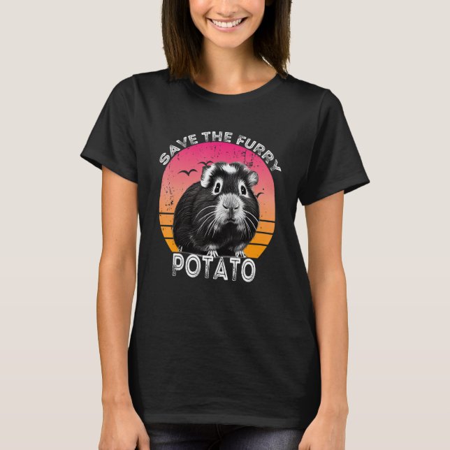Camiseta Guinea Pig Save The Furry Potato (Frente)