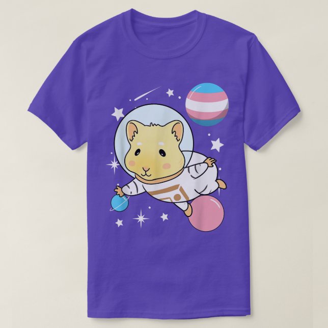 Camiseta Guinea Pig Space Trans Pride  (Frente do Design)