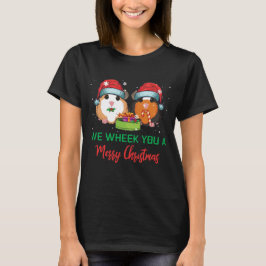 Camiseta Guinea Pig Wheek You A Merry Christmas
