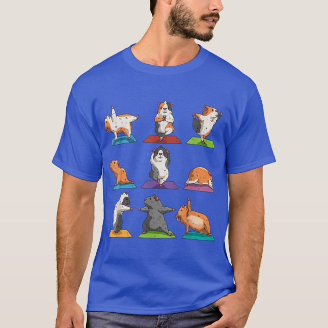 Camiseta Guinea Pig Yoga Position Workout Gift funny (Frente)
