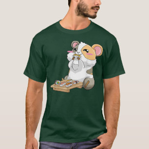 Camiseta Guinea Pigs Sushi Japanese Anime Kawaii Cute Gift