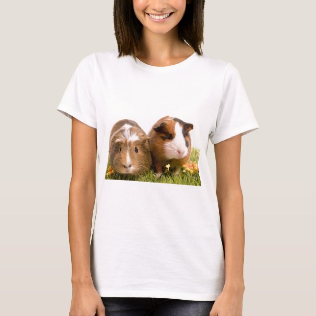 Camiseta guinea pigs tem-se lawn (Frente)