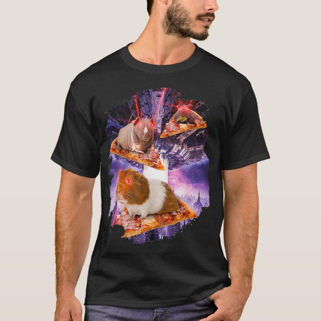 Camiseta Guinea Pigs With Laser Eyes I Laser Rodent Space P (Frente)