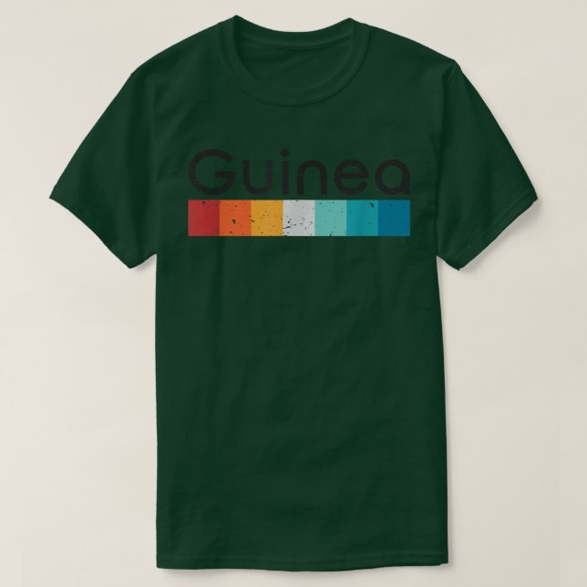Camiseta Guinea Retro Design T-Shirt (Frente do Design)