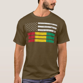 Camiseta Guinean American Flag USA Guinea