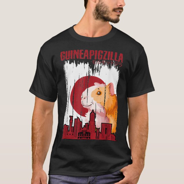 Camiseta Guineapigzilla Funny Guiné Pig (Frente)