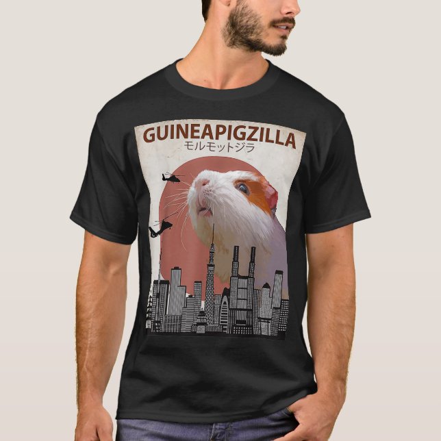 Camiseta Guineapigzilla Funny Guinea Pig  Gift  (Frente)