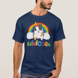 Camiseta Guinicorn Cute Guiné Porco Unicorn Animal Rainbow