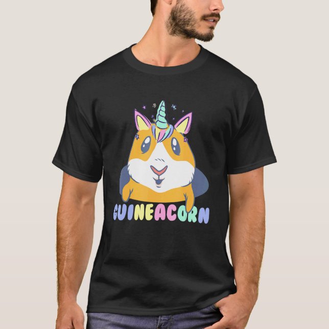 Camiseta Guinicorn Guiné Pig Proprietários de Animais de Co (Frente)