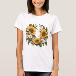 Camiseta Guirlanda de Cosmos de Girassol