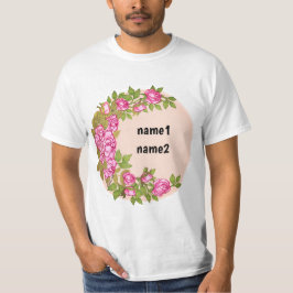 Camiseta Guirlanda de rosas