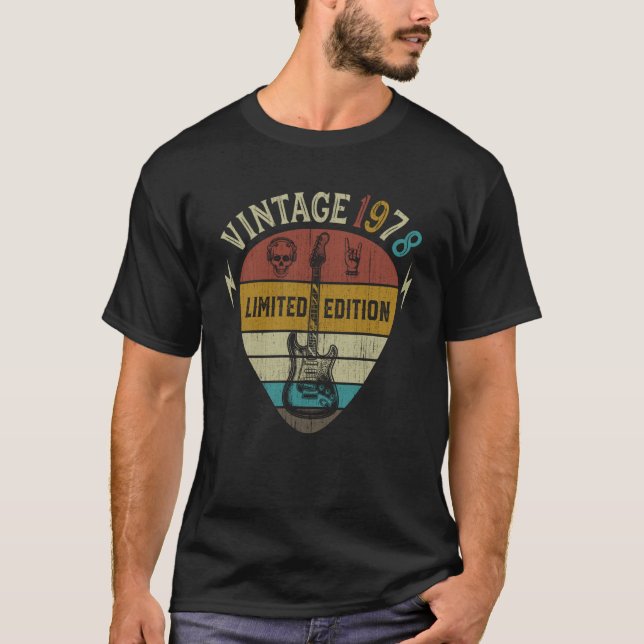 Camiseta Guitar 45th Birthday Best of 1978 (Frente)