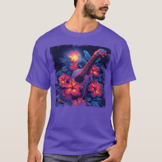 Camiseta Guitar amigo com visual dos anos 80