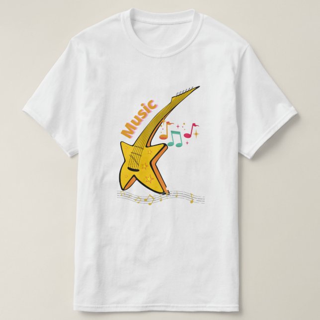 Camiseta Guitar Art (Frente do Design)