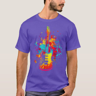 Camiseta Guitar Art Guitarrista Músico Guitarra Música 976