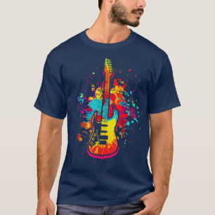 Camiseta Guitar Art Guitarrista Músico Guitarra Música 987